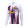 Barcelone Sweat d'Entraînement Quarter-Zip 2023-24 Blanche Pour Homme